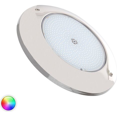 Faretto Piscina LED Superficie RGB Waterproof 12V AC IP68 Acciaio Inox 35W No RGB (1/5)