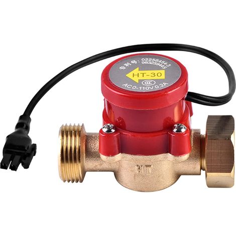 Water flow sensor,  Ht30 water flow switch,  Water flow sensor machine,  0-110V 0.2A G3/4" 3/4" wire flow sensor switch (1/5)
