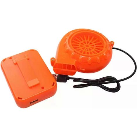 Elektrischer Mini-Ventilator, geräuscharm, für aufblasbares Spielzeug, Kostüme, Puppen, batteriebetrieben, USB-Luftgebläsepumpe (1/4)
