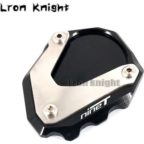 (Noir) Compatible avec BMW R Nine T R nineT Rnine T RNINET 2014 2015 2016 Béquille latérale CNC, extension de béquille, plaque de support, support agrandissant maxpower (1/4)