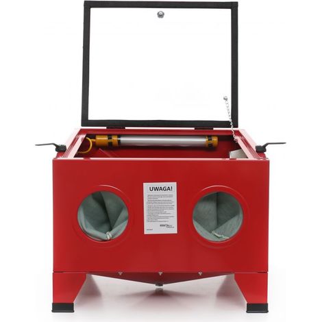 Cabina de chorro de arena para taller 90L + juego de boquillas KD10334 (1/5)