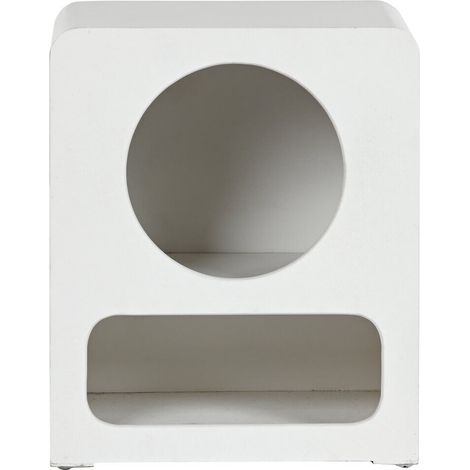 Mesita De Noche Mdf 40X30X48 Blanco (1/5)