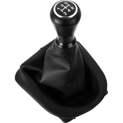 Pommeau de Levier de Vitesse avec Soufflet Compatible pour Peugeot 207 307 308 607 608 Citroen C3 C4 C5 (1/5)