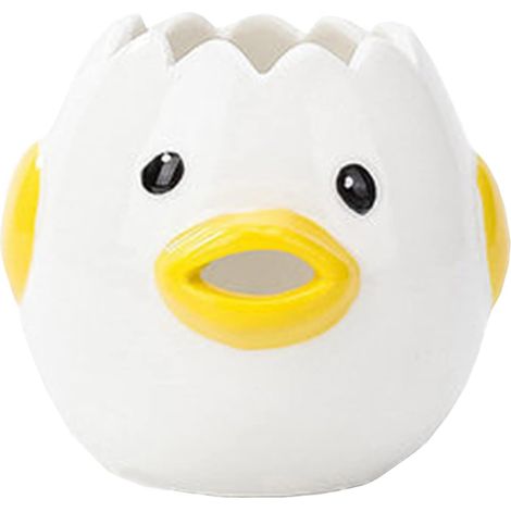 Sollbry Séparateur d'œufs de dessin animé, mini séparateur de blanc et de jaune d'œuf, séparateur d'œufs en céramique pratique et simple, adapté à la cuisine, pâtisserie, petits outils (1/5)
