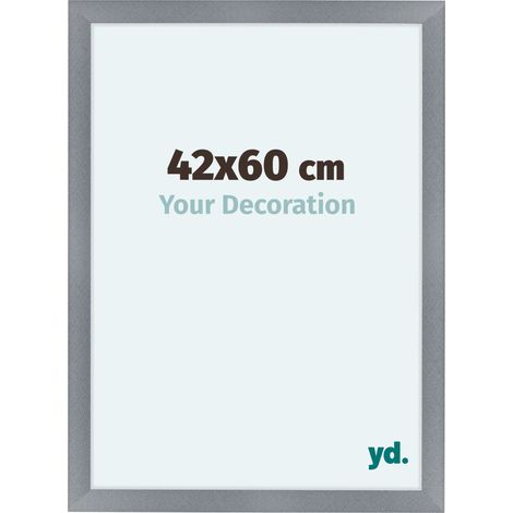 yd. - Cadre photo 42x60 - Aluminium Brosse - MDF - Como (1/5)