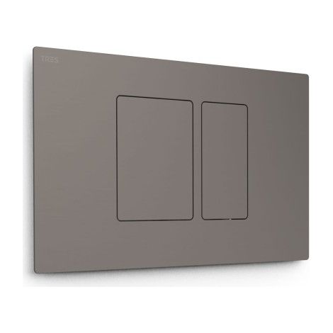 Bouton de chasse double pour WC Graphite - TRES 25429801GR