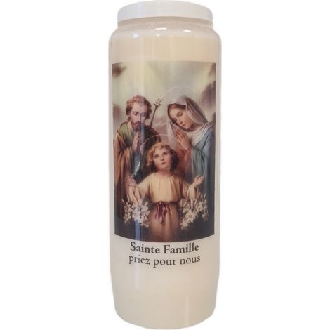 Bougie sainte Famille neuvaine