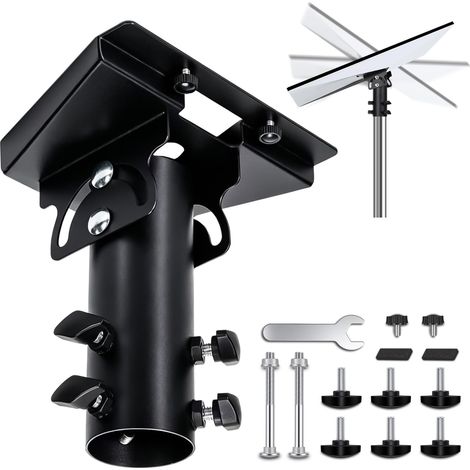 Adaptateur de roue Gen 3, support Mast, plaque de montage V3 pour toit, compatible avec l'antenne standard, convient pour mâts de 28 à 54 mm (1,1-2,1 pouces) (1/5)