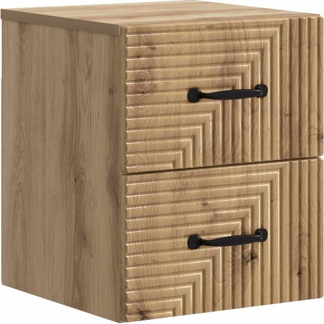 Cabinet de chevet mural Chêne artisanal 34,5 x 33 x 40 cm vidaXL