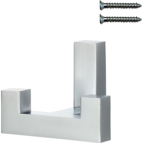 Perchero doble de pared Riex XV34, cromo mate (1/5)