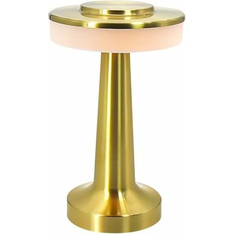 Wireless Table Lamp, Rechargeable Desk Lamp, Dimmable Table Lamp with Touch Sensor, 3 Level Brightness, Aluminum Bedside Lamp, for Coffee Tables/Restaurants/Bedroom (1/5)