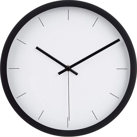 Reloj de pared moderno, negro, 30,5 cm (1/5)