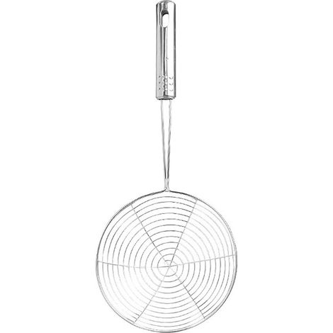 Cucchiaio forato a ragnatela, acciaio inossidabile, colino da cucina in acciaio inossidabile con manico, schiumarola, colino per cucinare, pentole calde, arrosti, scolapasta, 3211,5 cm (1/4)