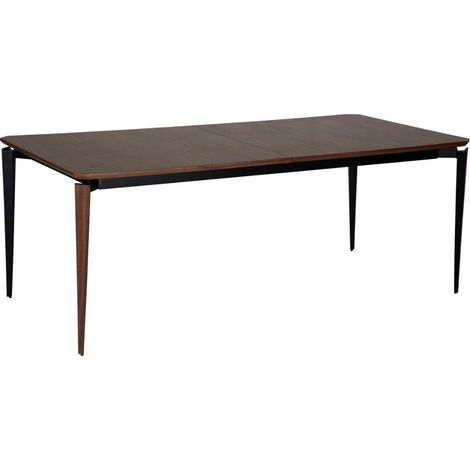 Edge Esstisch mit Auszug 100x200/300 cm inkl. 2 Platten Furnier Walnuss. (1/3)