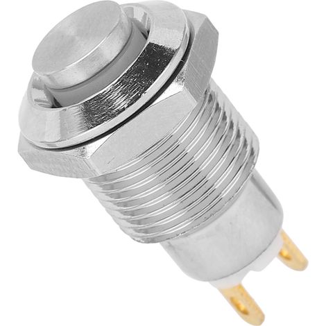 Interrupteur de démarrage à bouton-poussoir en acier inoxydable de 10 mm, interrupteur momentané étanche, 3 V (1/5)