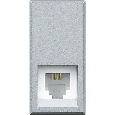 Connettore Telefonico Rj11 Tipo K10 Axolute (Bticino Cod. Hc4258/11N) (1/2)