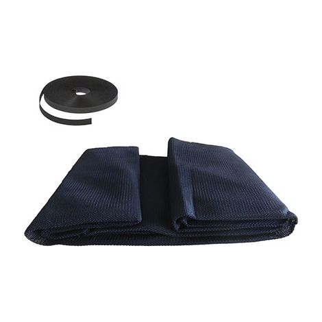 ZANZARIERA FINESTRA A STRAPPO EFFE - POLIESTERE NERO CM 130 H.CM 150- 5 pezzi