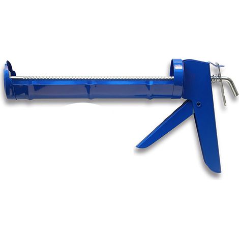 Metallpistole für Silikonkartuschen mit Zahnstange blau für gelegentlichen Gebrauch SUPERTITE (1/2)