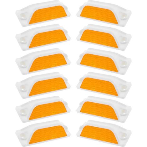 Panneaux de signalisation réfléchissants, marquages rectangulaires pour chaussée, pour la sécurité, 60 pièces par paquet (1/5)