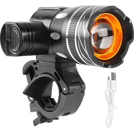 Phare de vélo USB rechargeable ultra lumineux pour cyclisme nocturne (1/5)