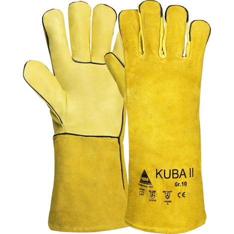 Hase KUBA II, Schweißerhandschuh aus Rindspaltleder, Größe 12 6 Stk