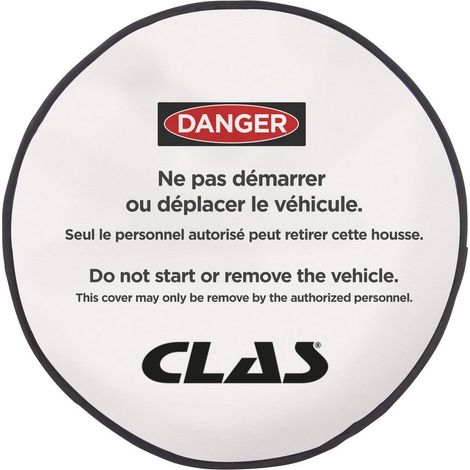 Housse de volant danger pour condamner véhicules à inspection - EG 0031 - CLAS Equipements (1/3)
