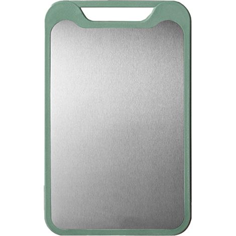 1 Planche à découper double face, Acier inoxydable, Plastique, Grande taille, Adhésif, Cuisine (1/5)
