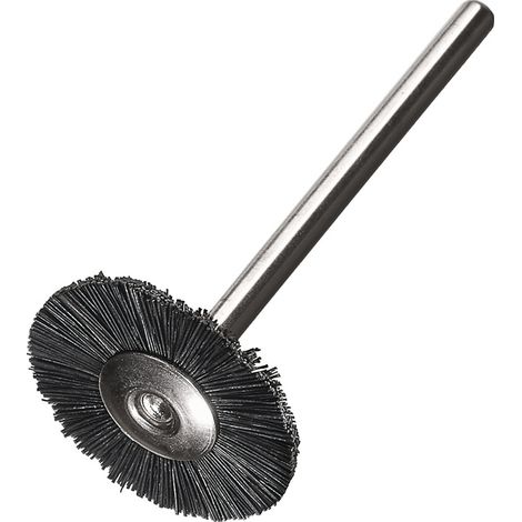 Lessmann Miniatur-Rundbürste Naturborsten (schwarz), Bürsten-⌀xBürstenbreite: 22X2 mm