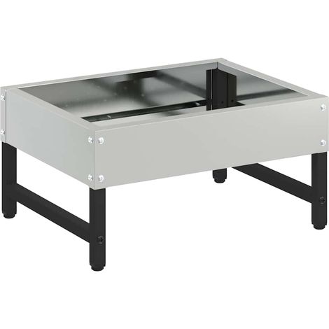 Comedero para Aves Plateado 80 x 28 x 13.5 cm Acero Galvanizado vidaXL