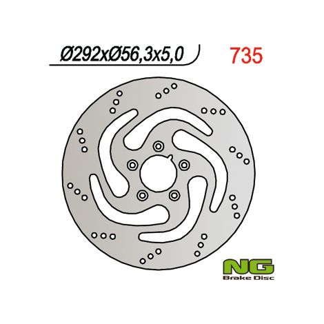 Disco freno anteriore NG Harley-Davidson 883/1200/1450/1584 - 292 mm