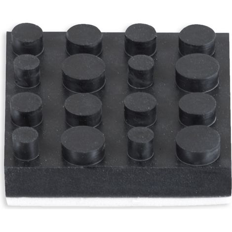 Ensemble Dynavox Antivibe Pieds d'appareil Lot de 4, Caoutchouc, 40x40 mm (1/4)