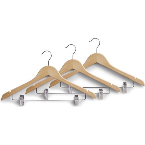 Kleiderbügel mit Clips, 3 Elemente, Zeller