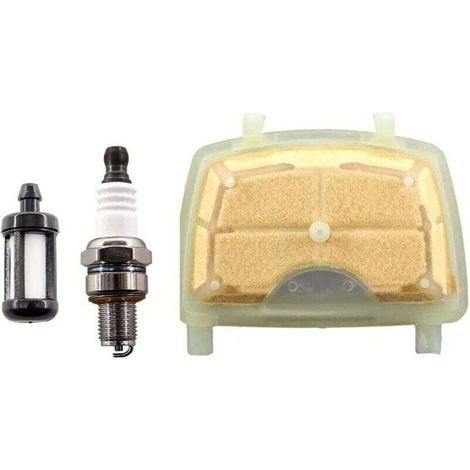 Filtre à air avec bougie d'allumage et filtre à carburant pour tronçonneuses Stihl MS171 MS181 MS211 1139 007 1800 (1/4)