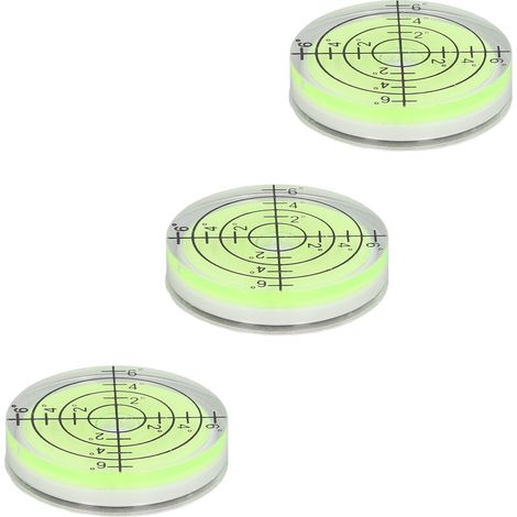 3 niveaux ronds bulle 32mm – instrument horizontal de haute précision (1/5)