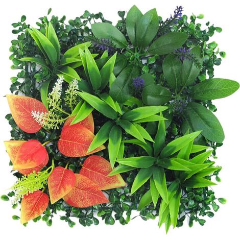 Pannelli murali con piante artificiali: siepe verde, parete di edera, recinzione, decorazione murale da giardino, decorazione murale per esterni, immagine di parete verde