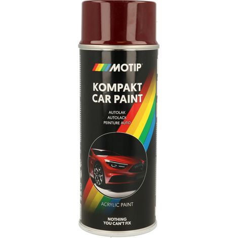 PEINTURE ACRYLIQUE KOMPAKT 41080 ROUGE BRILLANT 400ML MOTIP
