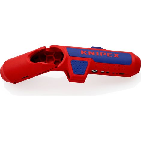 KNIPEX 16 95 02 SB ErgoStrip® Utensile spelacavi universale per mancini 135 mm