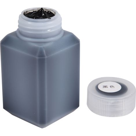 Huile de protection pour bords de cuir à faire soi-même, en flacon plastique de 60 ml : outil de protection des bords de cuir (noir) (1/5)