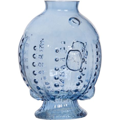 Amadeus - Vase Poisson bleu H24 cm