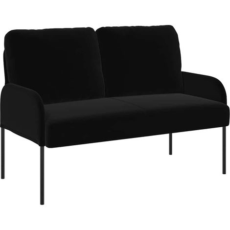 Maison Exclusive - Divani con cuscino 110cm Nero Legno compensato