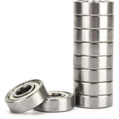 10 roulements à billes à gorge profonde 608ZZ (8 x 22 x 7 mm) pour imprimantes avec trou de 8 mm (1/5)