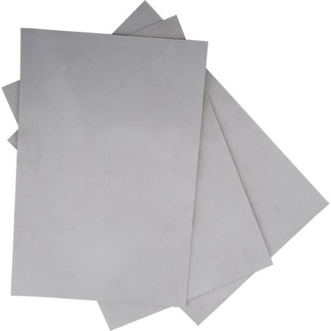 Kit de 3 pièces en PVC pour réparation de radeau, canoë, kayak ou bateau gonflable (Gris)