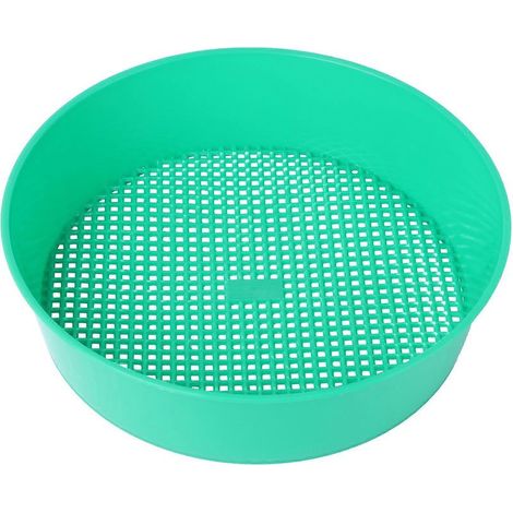 Tamis de jardin en plastique pour compost, terre, cailloux, outil de jardinage-20.50X20.50X5.50CM-Green (1/3)