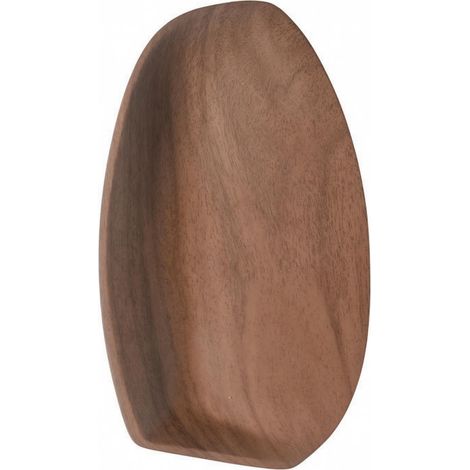 Wood-Look Table Organizer Flat, Raised Edge Top, Versatile, Holder, Long, Fan-Shaped Walnut (1/5)