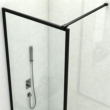 Barre de support mur-vitre pour porte 0 à 2 pouces (1/5)