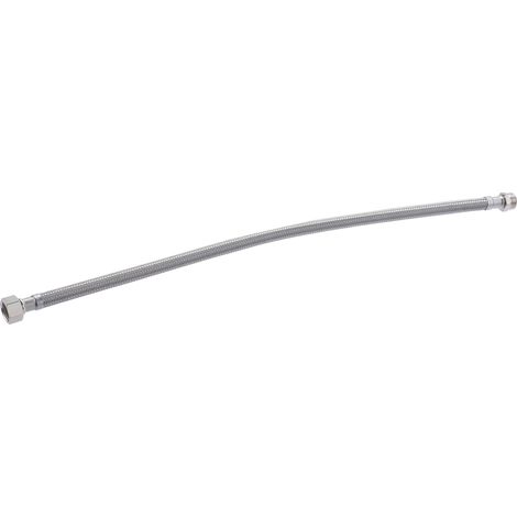 Flexible de Acero Inox DN8 QUICK PLOMBERIE - Macho Hembra 3/8 Paso Interior 8mm Longitud 500 mm
