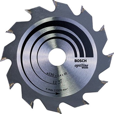 Bosch Optiline Wood Lama per sega circolare 130x20 mm per legno (1/3)