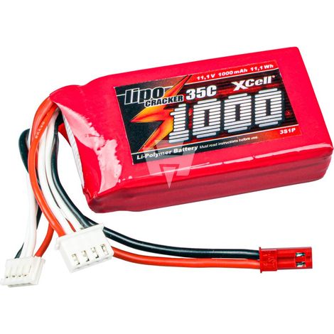XCell LiPo Cracker 11,1 V/1000 mAh 3S1P, 35C, BEC