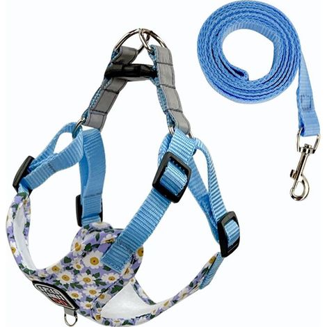 Fournitures pour animaux de compagnie Laisse respirante pour chien Laisse imprimée pour chien de promenade pour chien de petite et moyenne taille Nouveau harnais pour animaux de compagnie en gros (1/4)