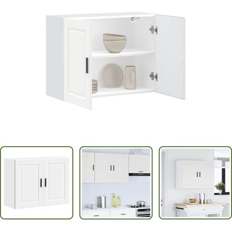 Hängeschrank - Küchen-Hängeschrank Porto Weiß Holzwerkstoff (1/5)